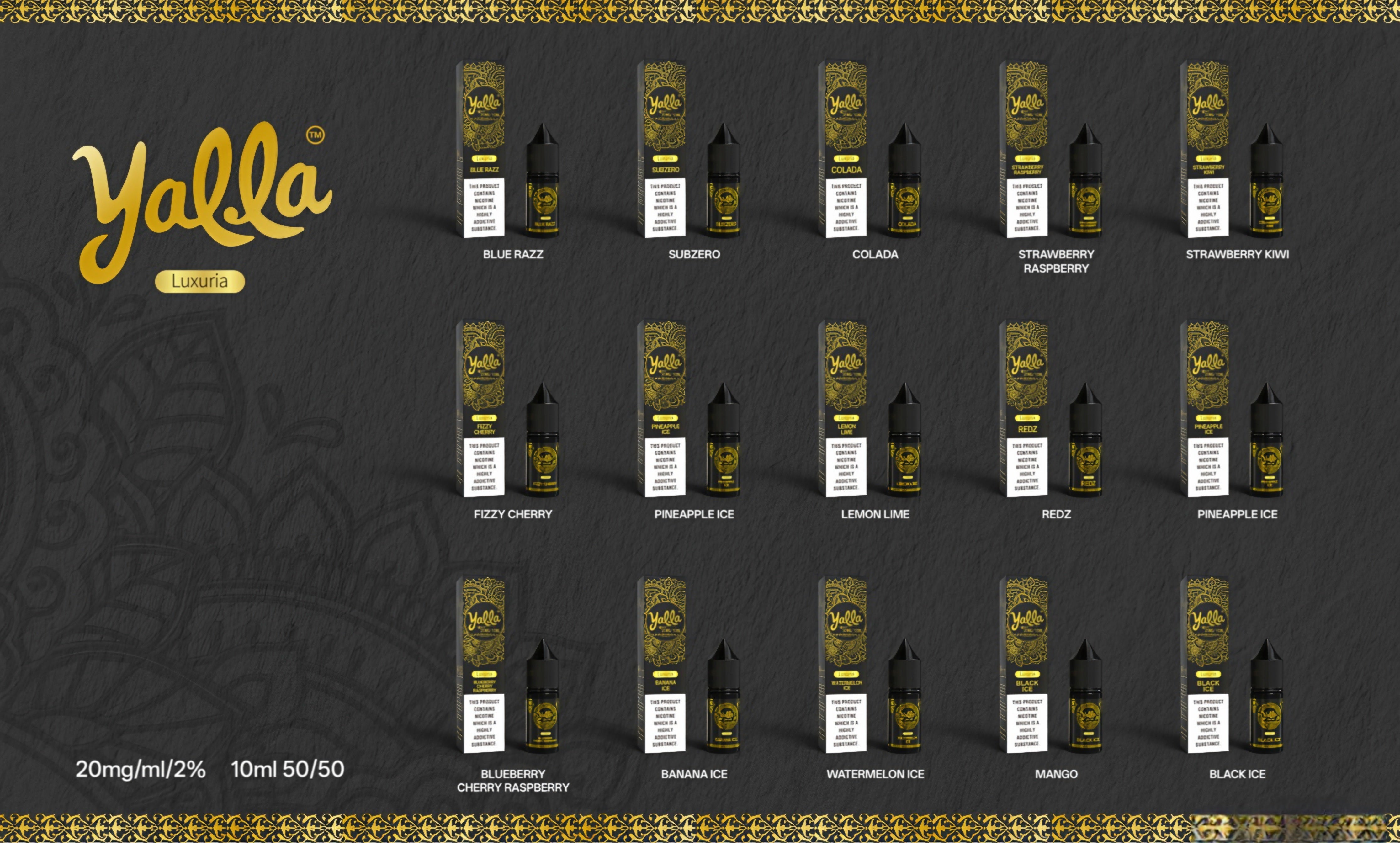Yalla Luxuria Nic Salts