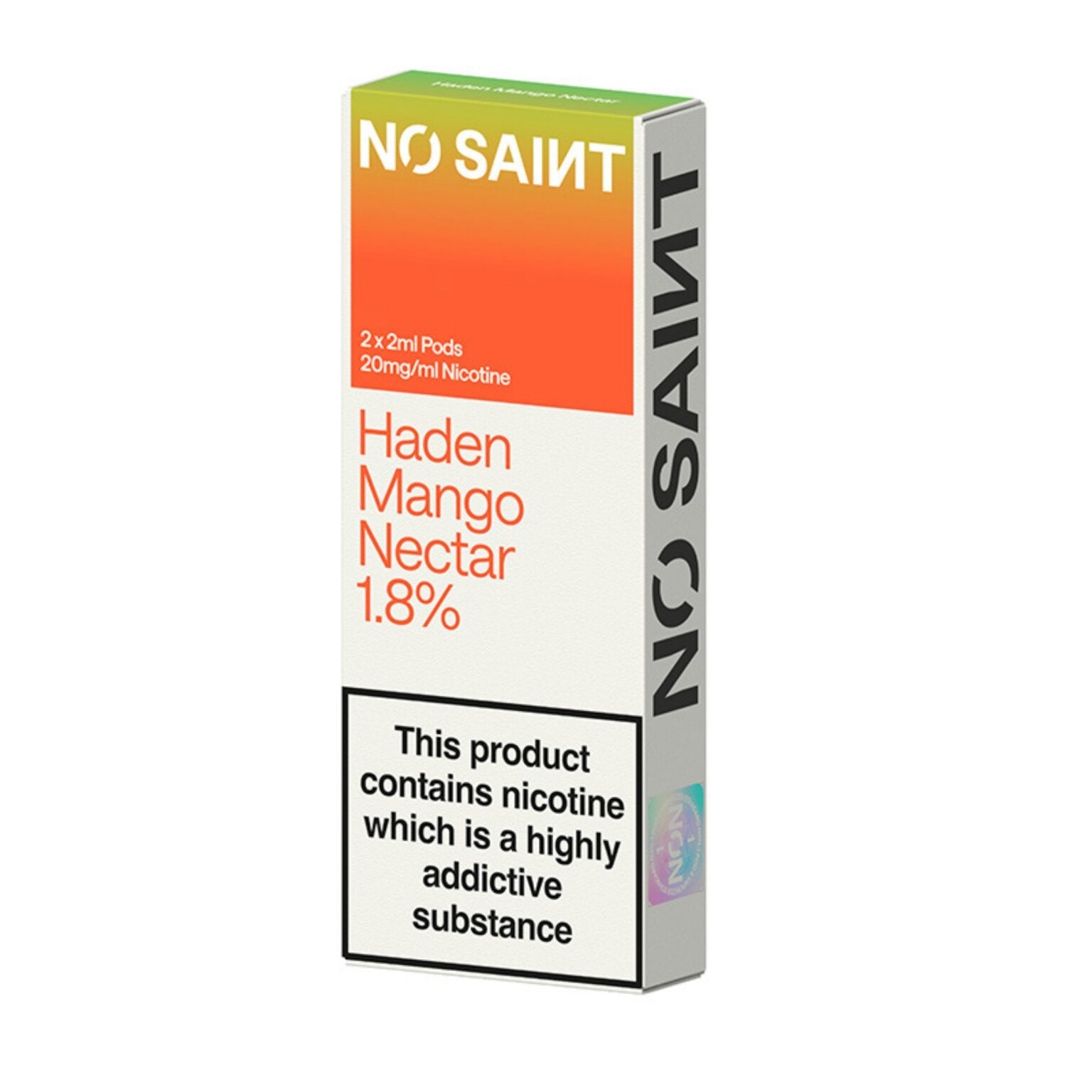 Haden Mango No Saints Prefilled Pods 1.8% — No Saint — Gorilla Vapes
