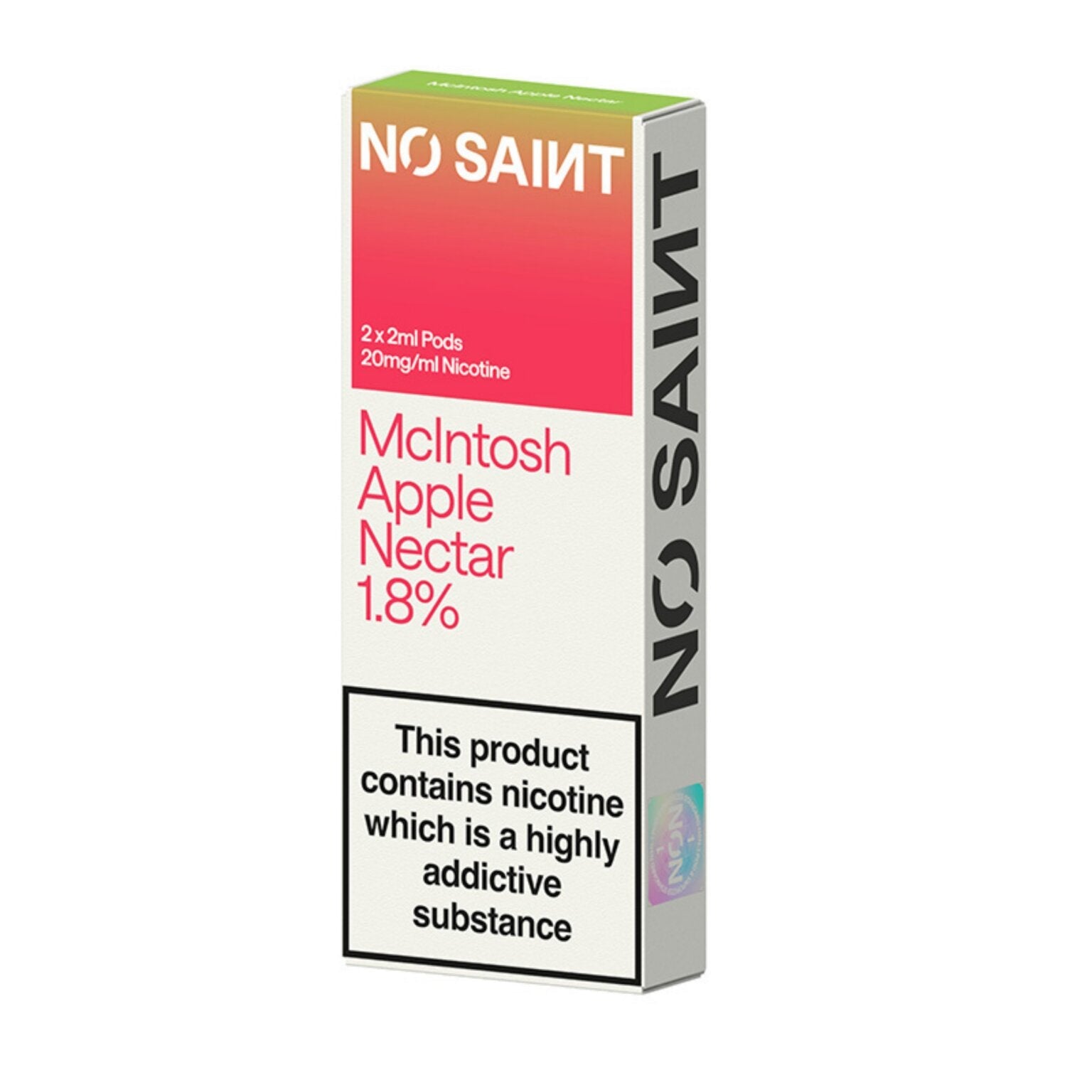 Mcintosh Apple No Saints Prefilled Pods 1.8% — No Saint — Gorilla Vapes