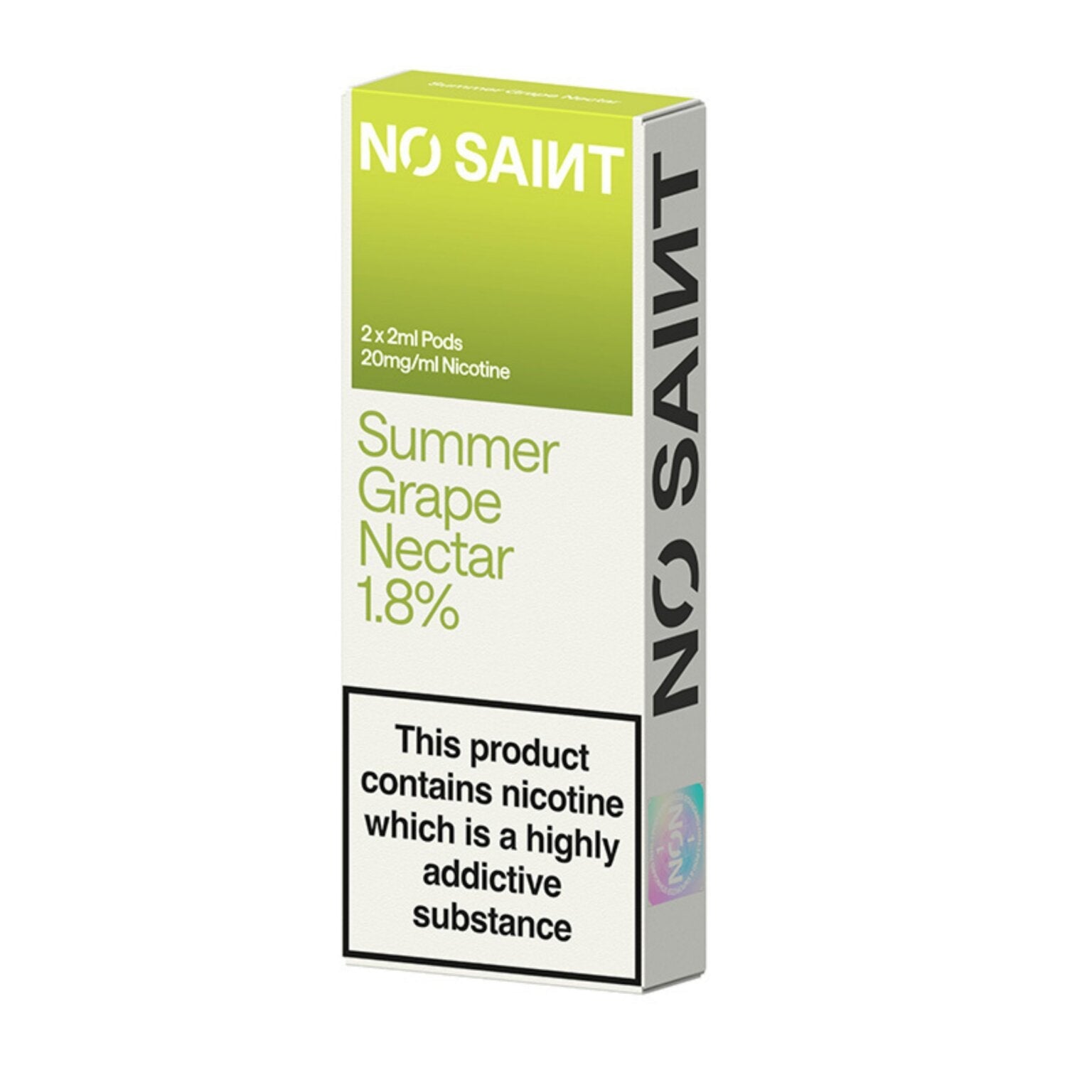 Summer Grape No Saints Prefilled Pods 1.8%  Gorilla Vapes