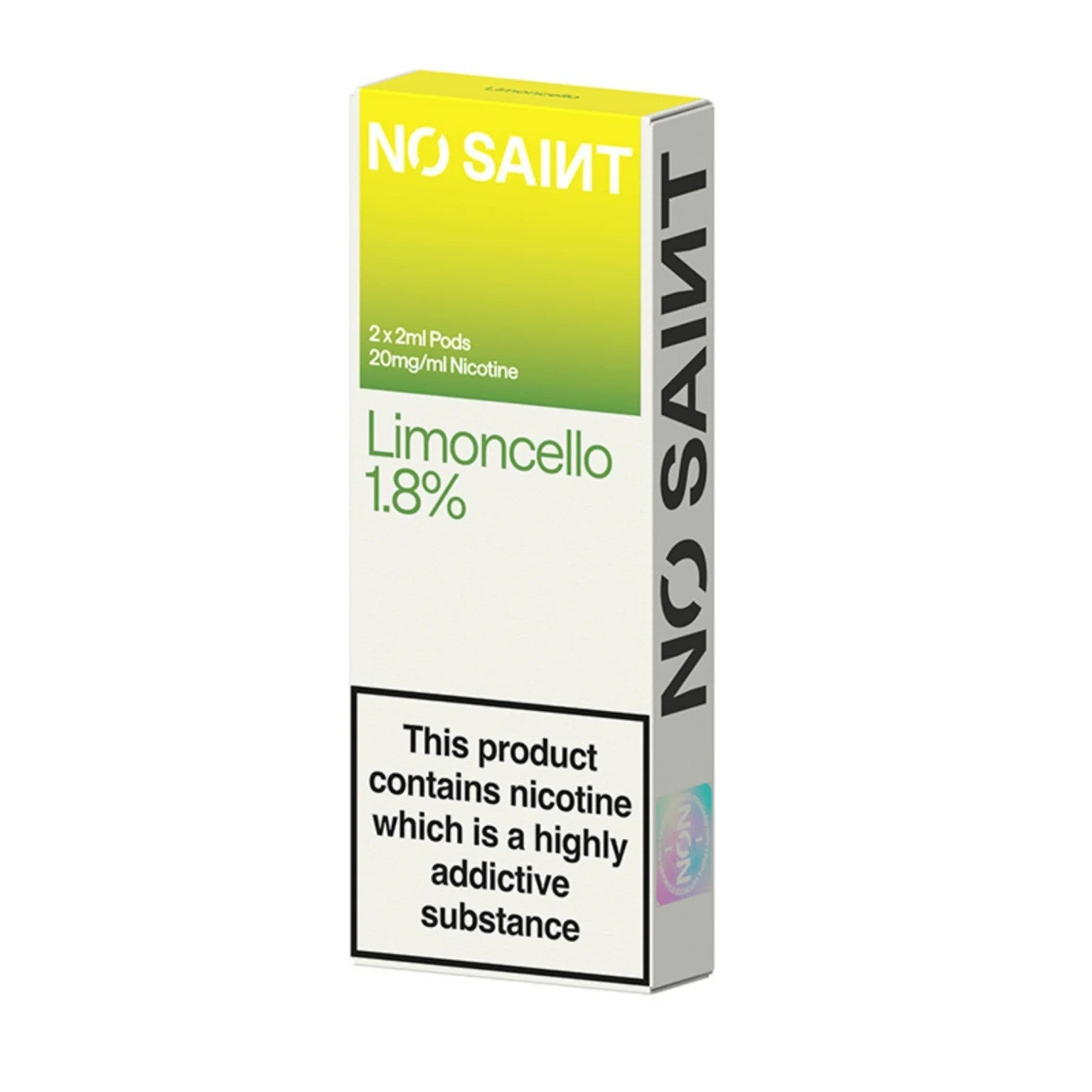 Limoncello No Saints Prefilled Pods 1.8% — No Saint — Gorilla Vapes