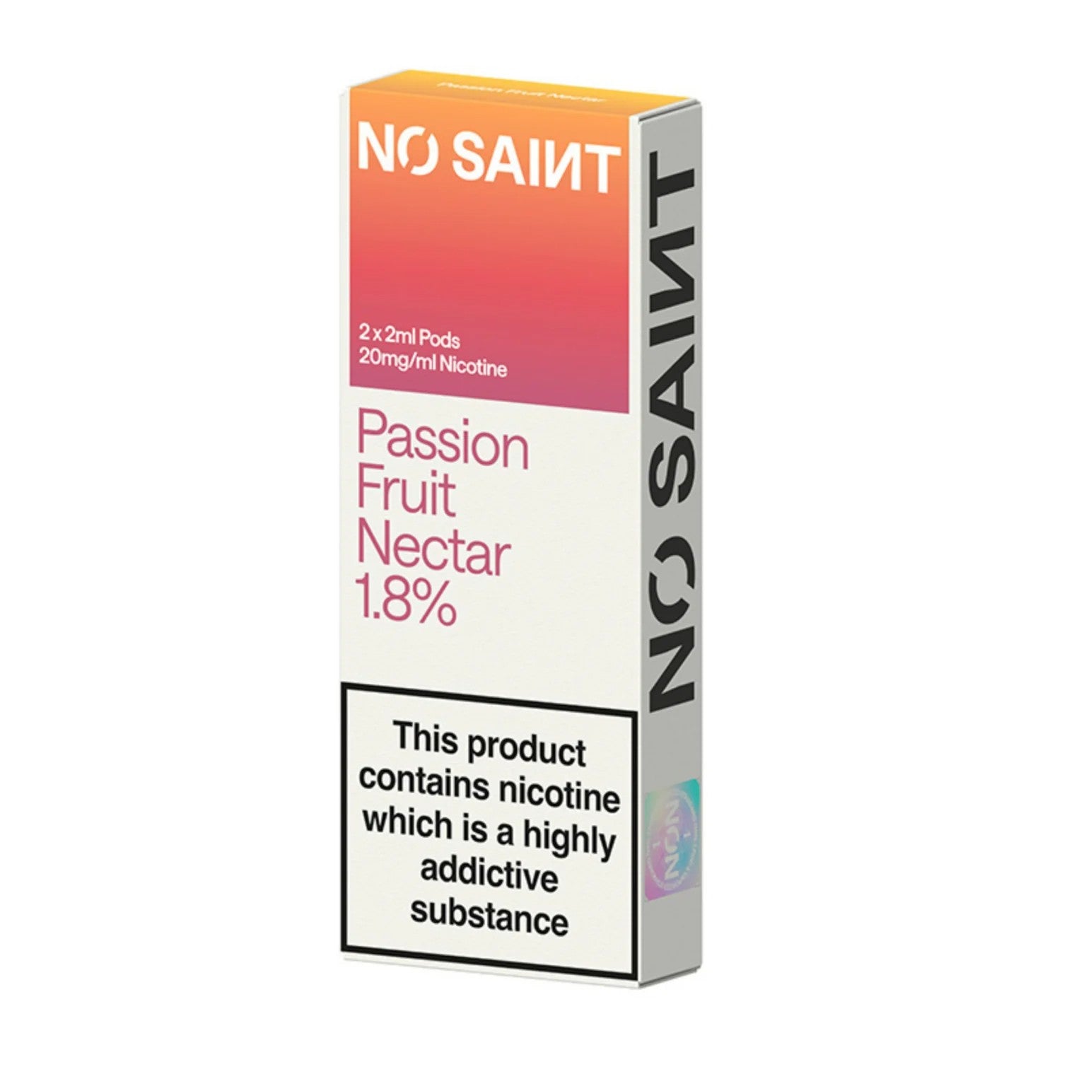 Passion Fruit No Saints Prefilled Pods 1.8% — No Saint — Gorilla Vapes
