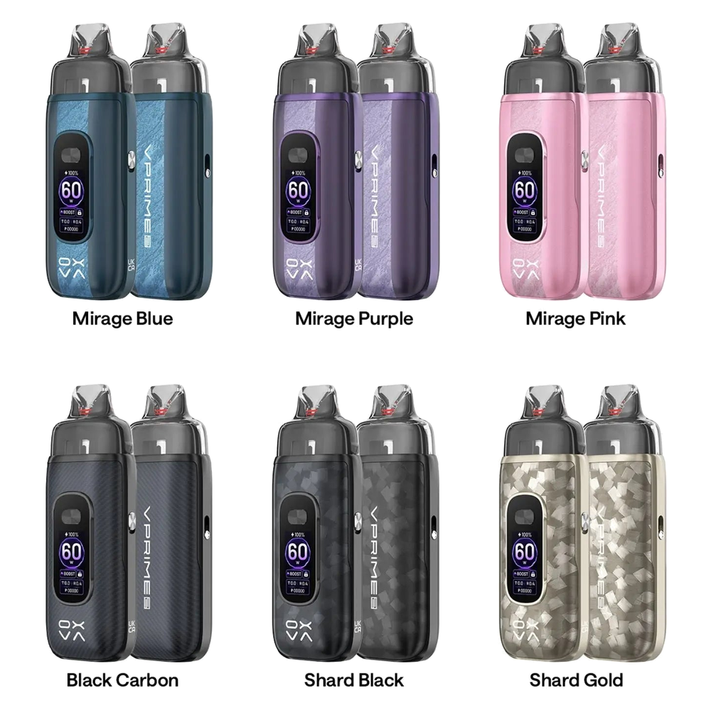 Oxva VPrime 2 Pod Kit — colour guide