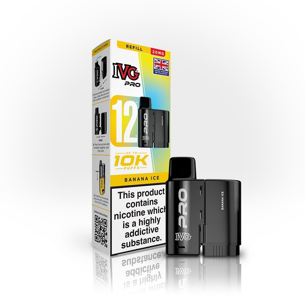 Banana Ice IVG Pro 12 Refill Pack — IVG Pro — Gorilla Vapes
