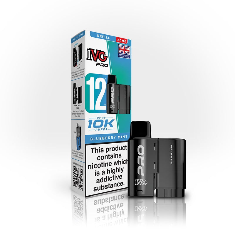 Blueberry Mint IVG Pro 12 Refill Pack — IVG Pro — Gorilla Vapes