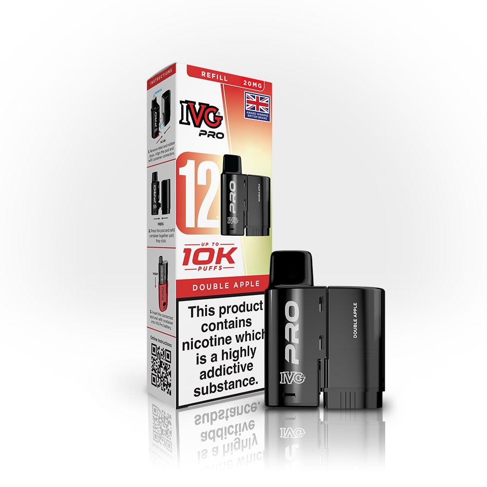 Double Apple IVG Pro 12 Refill Pack — IVG Pro — Gorilla Vapes