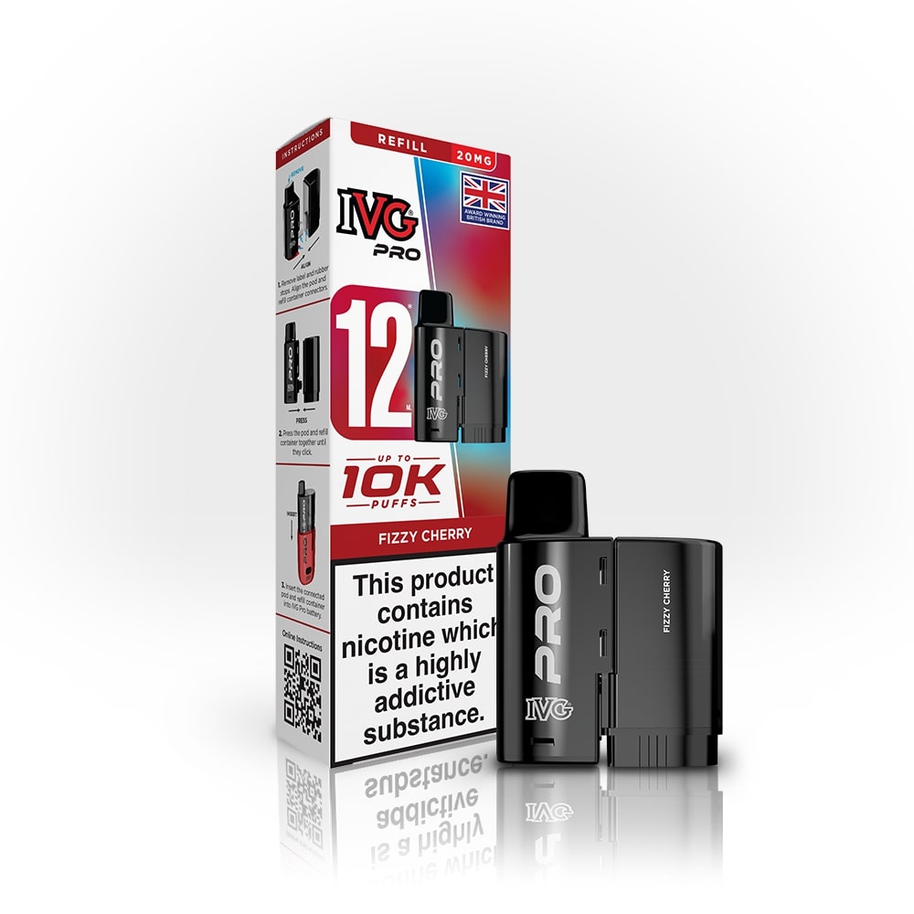 Fizzy Cherry IVG Pro 12 Refill Pack — IVG Pro — Gorilla Vapes