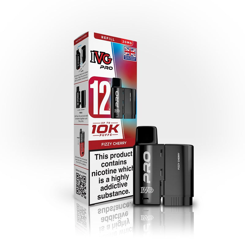 Fizzy Cherry IVG Pro 12 Refill Pack — IVG Pro — Gorilla Vapes