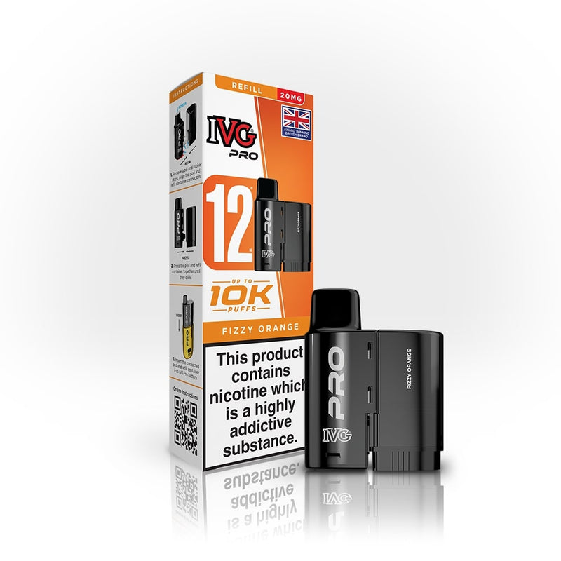 Fizzy Orange IVG Pro 12 Refill Pack — IVG Pro — Gorilla Vapes