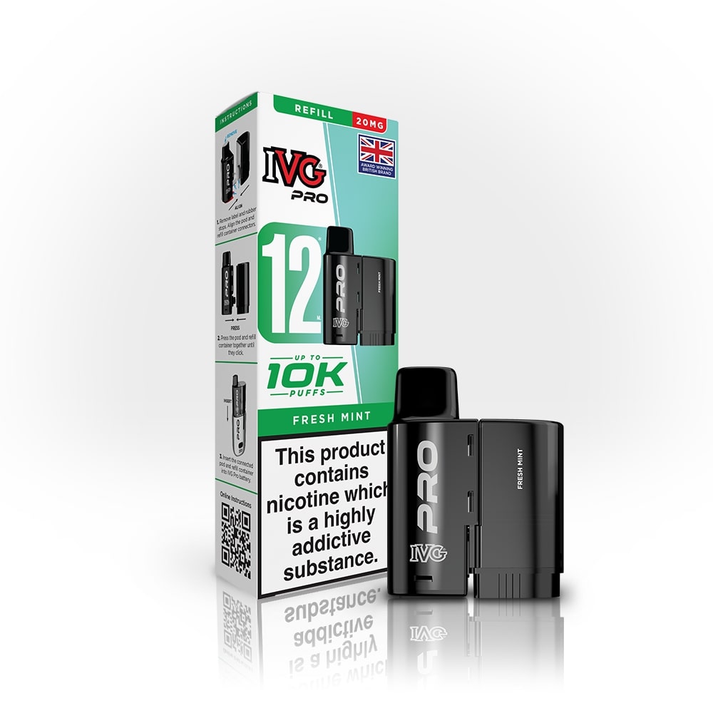 Fresh Mint IVG Pro 12 Refill Pack — IVG Pro — Gorilla Vapes