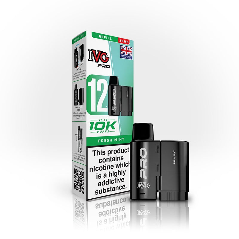 Fresh Mint IVG Pro 12 Refill Pack — IVG Pro — Gorilla Vapes