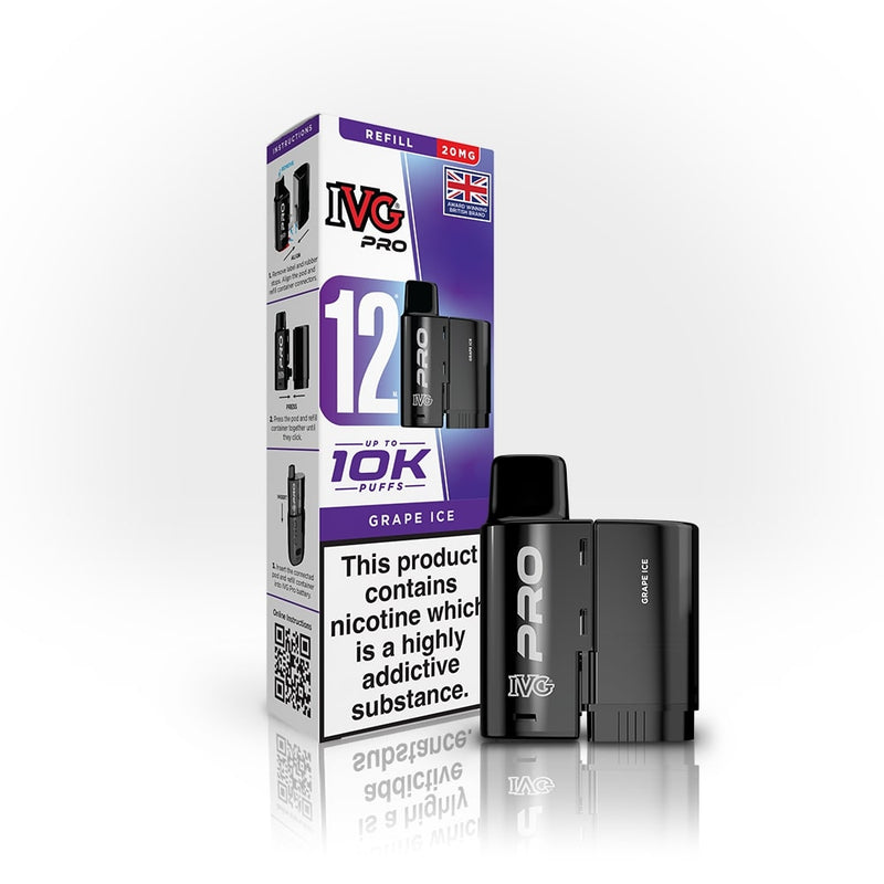 Grape Ice IVG Pro 12 Refill Pack — IVG Pro — Gorilla Vapes