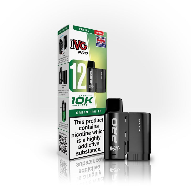 Green Fruits IVG Pro 12 Refill Pack — IVG Pro — Gorilla Vapes