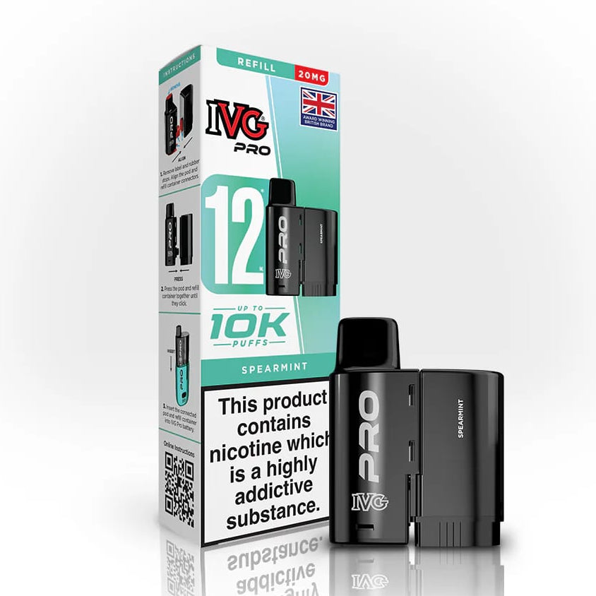 Spearmint IVG Pro 12 Refill Pack — IVG Pro — Gorilla Vapes