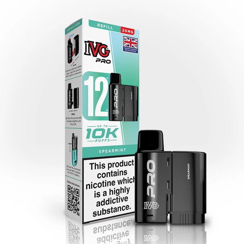 Spearmint IVG Pro 12 Refill Pack — IVG Pro — Gorilla Vapes