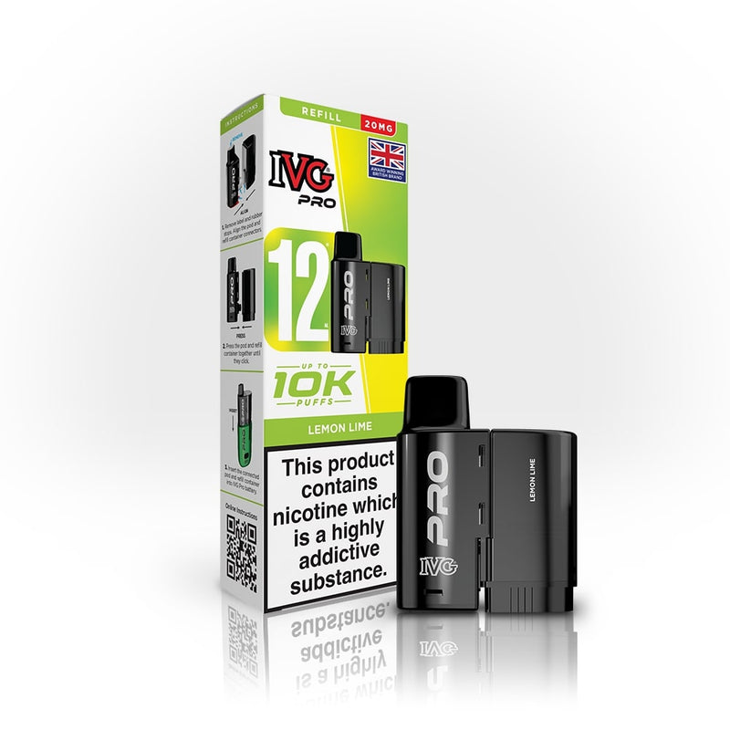 Lemon Lime IVG Pro 12 Refill Pack — IVG Pro — Gorilla Vapes