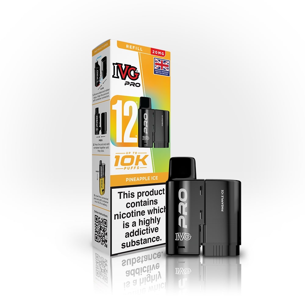 Pineapple Ice IVG Pro 12 Refill Pack — IVG Pro — Gorilla Vapes