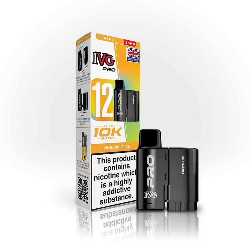 Pineapple Ice IVG Pro 12 Refill Pack — IVG Pro — Gorilla Vapes