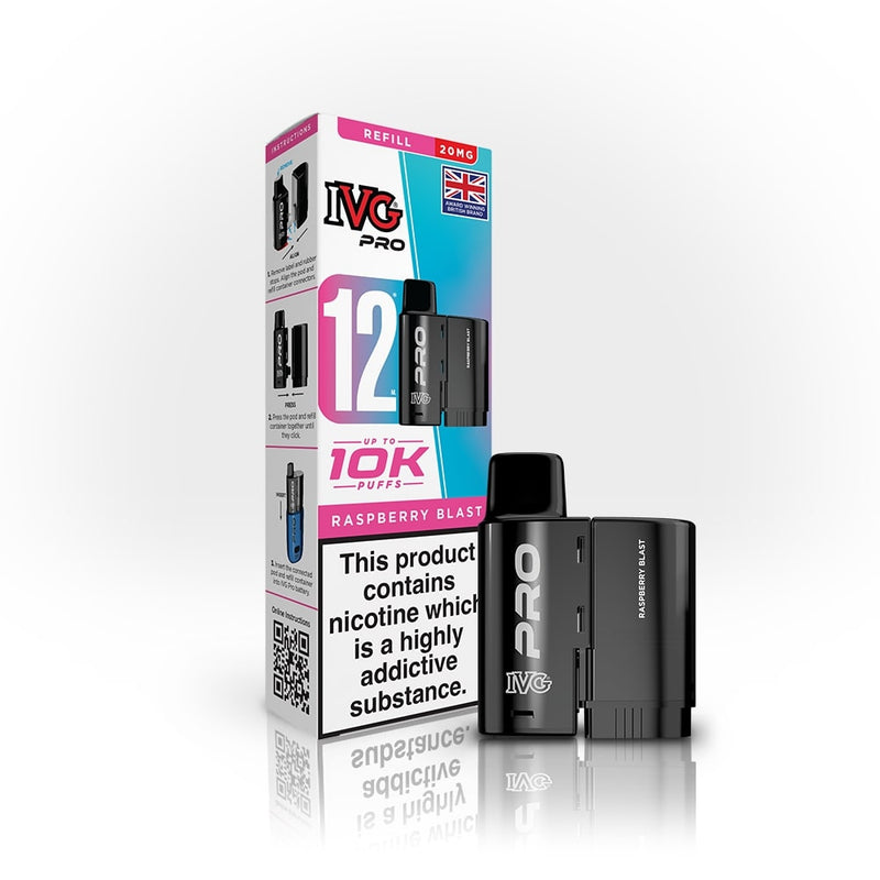 Raspberry Blast IVG Pro 12 Refill Pack — IVG Pro — Gorilla Vapes