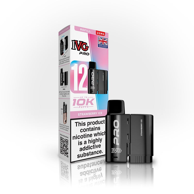 Strawberry Ice IVG Pro 12 Refill Pack — IVG Pro — Gorilla Vapes