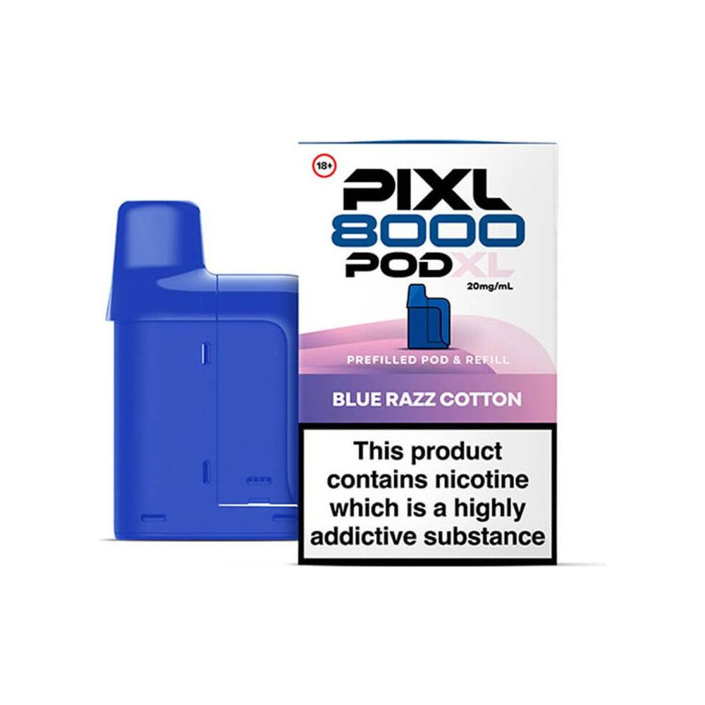 Pixl 8K Prefilled Pods — Blue Razz Cotton