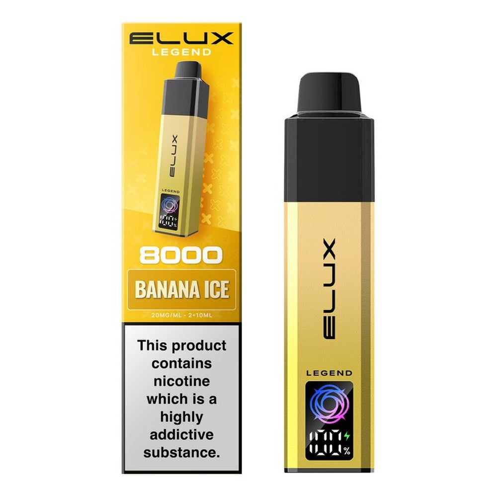 Elux Legend 8000 Prefilled Pod Kit — Banana Ice — Gorilla Vapes