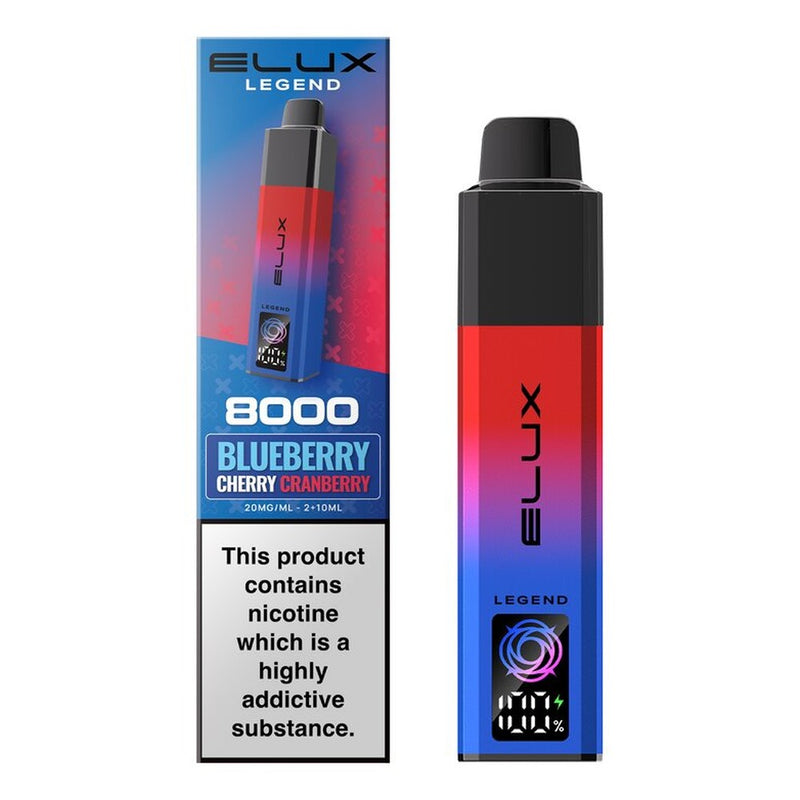 Elux Legend 8000 Prefilled Pod Kit — Blueberry Cherry Cranberry — Gorilla Vapes