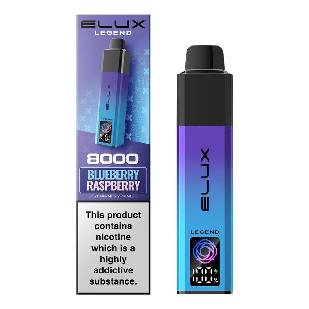 Elux Legend 8000 Prefilled Pod Kit — Blueberry Raspberry — Gorilla Vapes