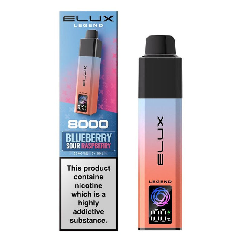 Elux Legend 8000 Prefilled Pod Kit — Blueberry Sour Raspberry — Gorilla Vapes
