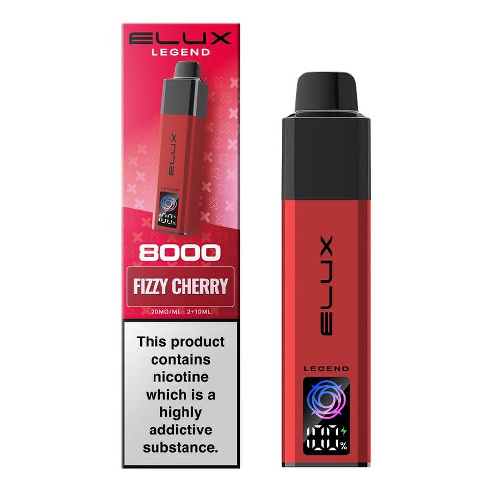 Elux Legend 8000 Prefilled Pod Kit — Fizzy Cherry — Gorilla Vapes