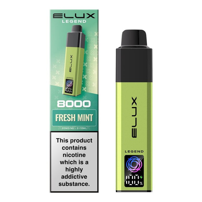Elux Legend 8000 Prefilled Pod Kit — Fresh Mint — Gorilla Vapes