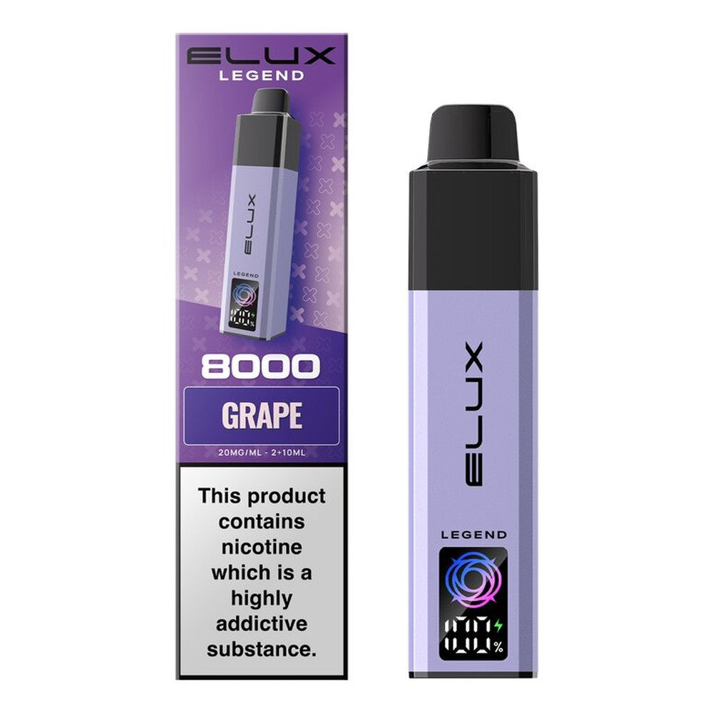 Elux Legend 8000 Prefilled Pod Kit — Grape — Gorilla Vapes