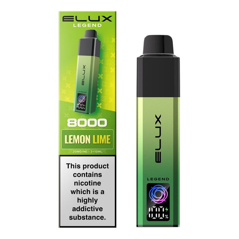 Elux Legend 8000 Prefilled Pod Kit — Lemon Lime — Gorilla Vapes