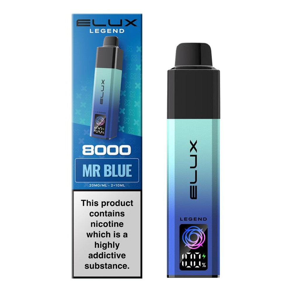 Elux Legend 8000 Prefilled Pod Kit — Mr Blue — Gorilla Vapes