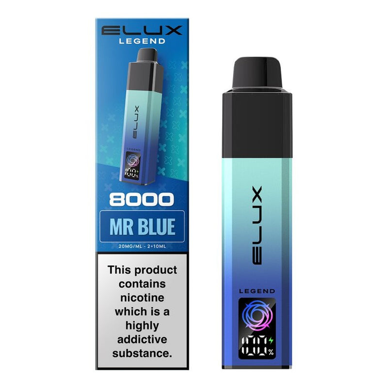 Elux Legend 8000 Prefilled Pod Kit — Mr Blue — Gorilla Vapes