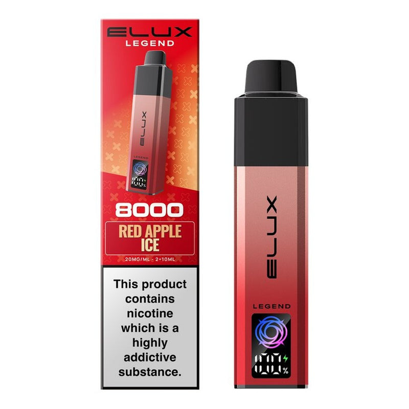 Elux Legend 8000 Prefilled Pod Kit — Red Apple Ice — Gorilla Vapes