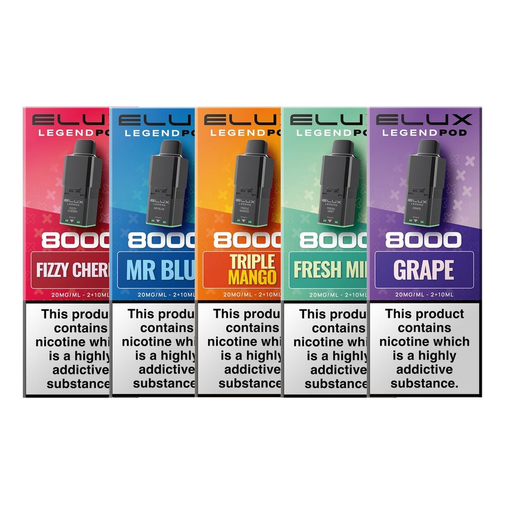 Elux Legend 8000 Prefilled Pods — Gorilla Vapes