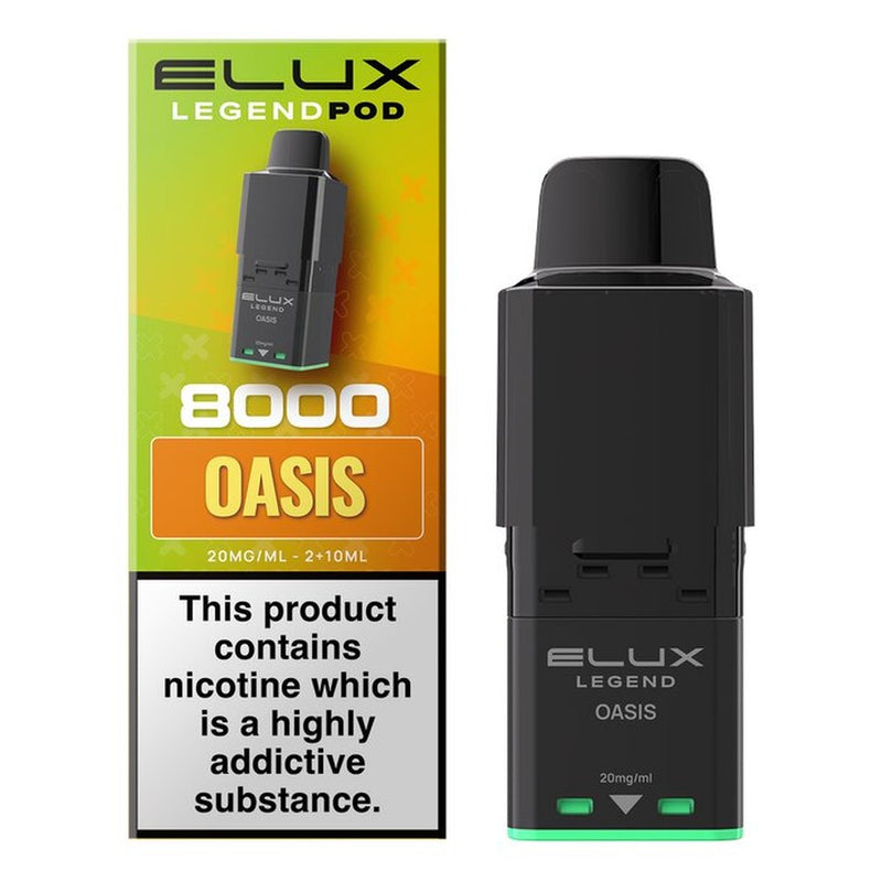 Elux Legend 8000 Prefilled Pods — Oasis — Gorilla Vapes