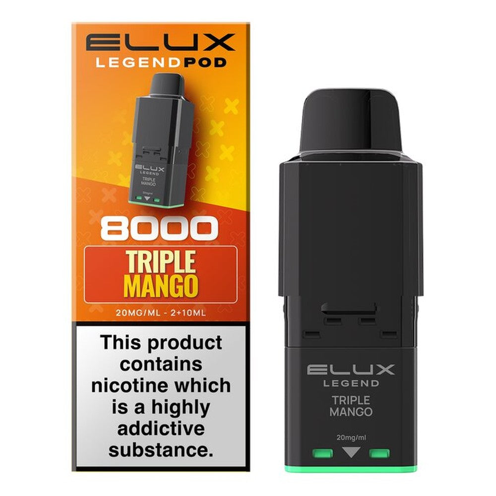 Elux Legend 8000 Prefilled Pods — Triple Mango — Gorilla Vapes