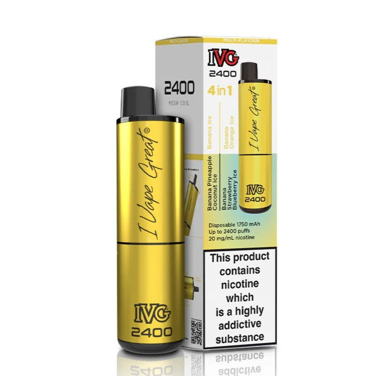 IVG 2400 Multi Flavour Banana Edition