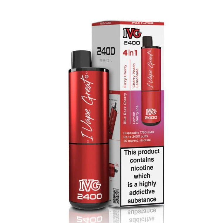 IVG 2400 Multi Flavour Cherry Edition