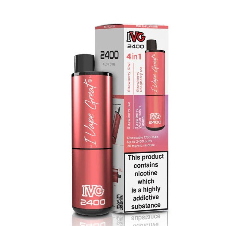 IVG 2400 Multi Flavour Strawberry Edition