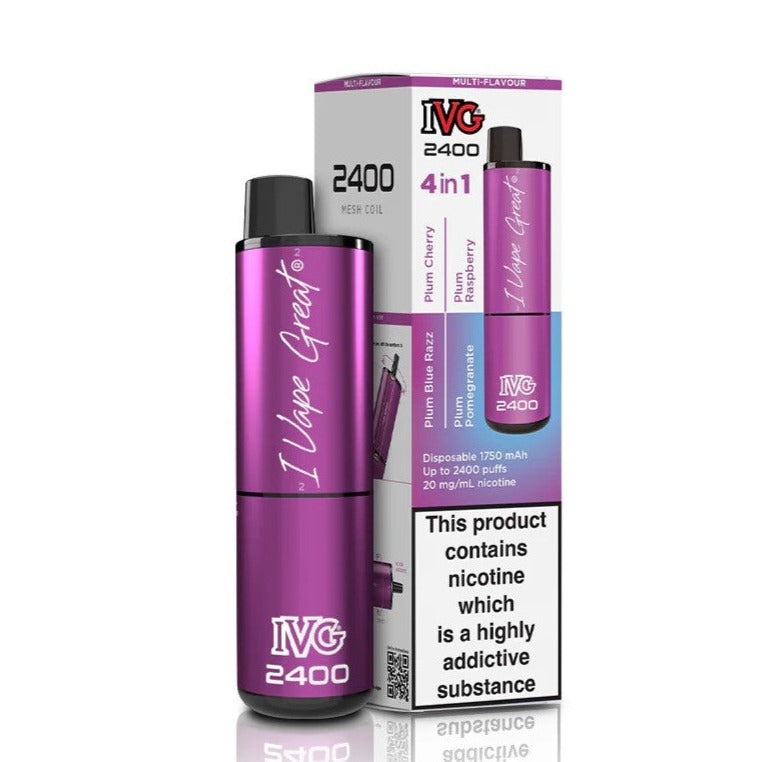IVG 2400 Multi Flavour Plum Edition