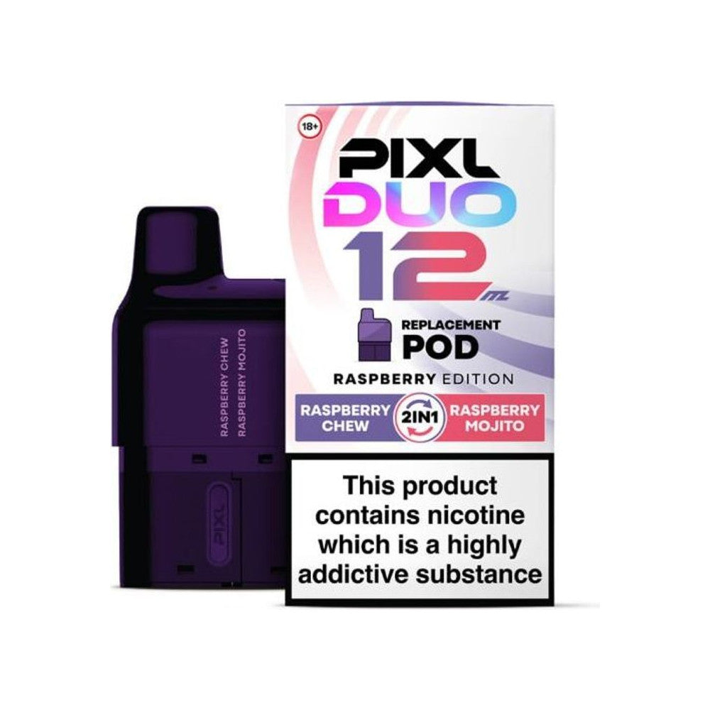 Pixl Duo 12 Prefilled Pods — Raspberry Edition